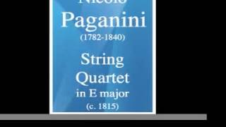 String Quartet in E major