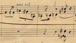 Manuscript - Six Little Piano Pieces op. 19