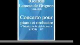 Concerto pour piano et orchestre - I Lentamente, Allegro moderato